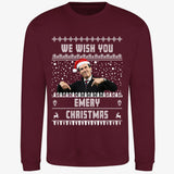 Burgundy jumper — Unai Emery “We Wish You Emery Christmas” Aston Villa Christmas Jumper