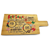 Dear Santa Treat Board – Bamboo Christmas Serving Tray