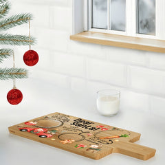 Dear Santa Snack Board – Bamboo Christmas Serving Tray