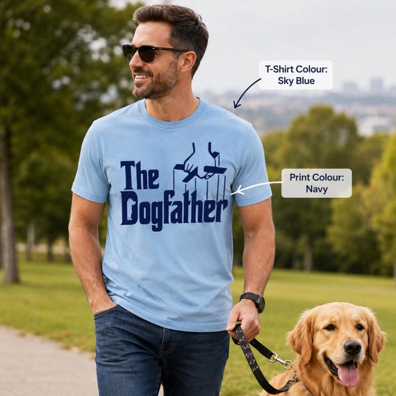 The Dogfather dog dad gift apparel image