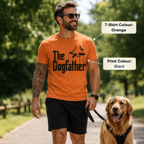 The Dogfather T-shirt colour options