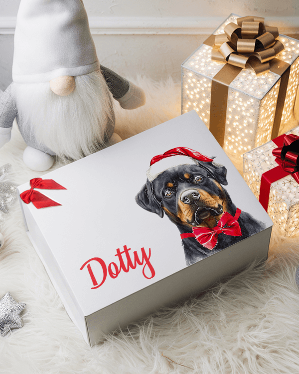 Personalized Dog Breed Christmas Gift Box