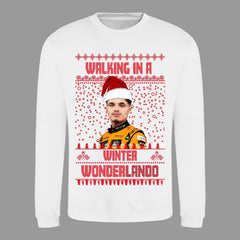 Walking in a Winter WonderLando Christmas Jumper - Lando Norris McLaren F1 Fan Gift