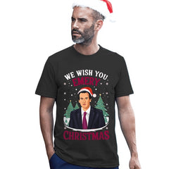 "We Wish You Emery Christmas" Unai Emery Christmas T-Shirt – Black or White