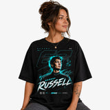 George Russell GR63 black T-shirt lifestyle image