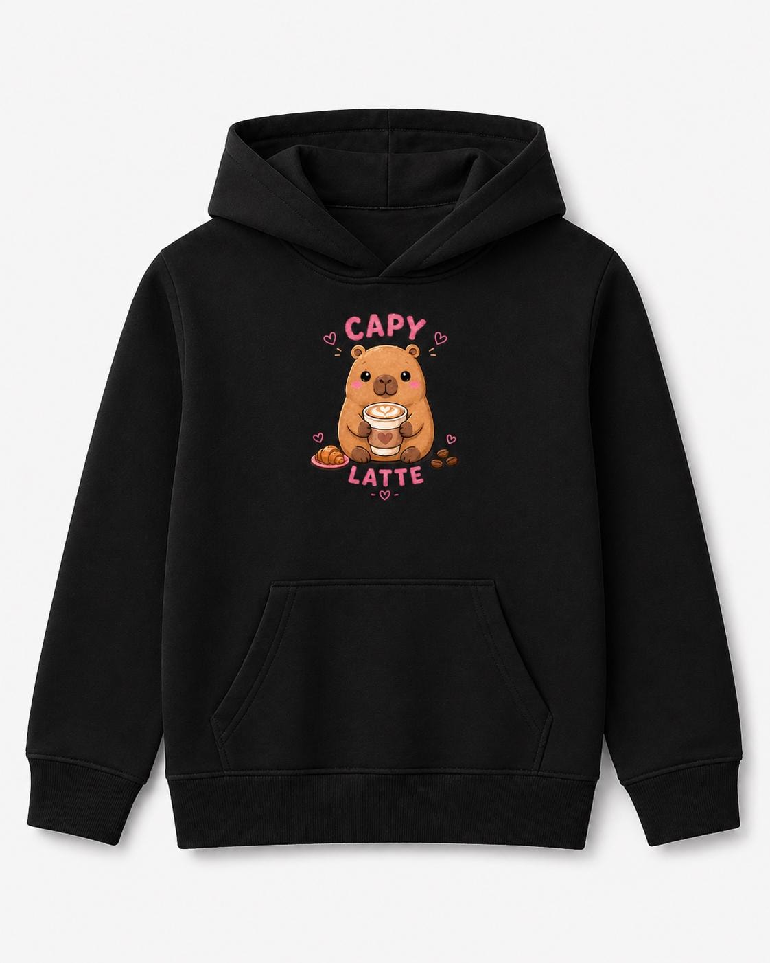 Capy Latte capybara coffee hoodie alternate product image