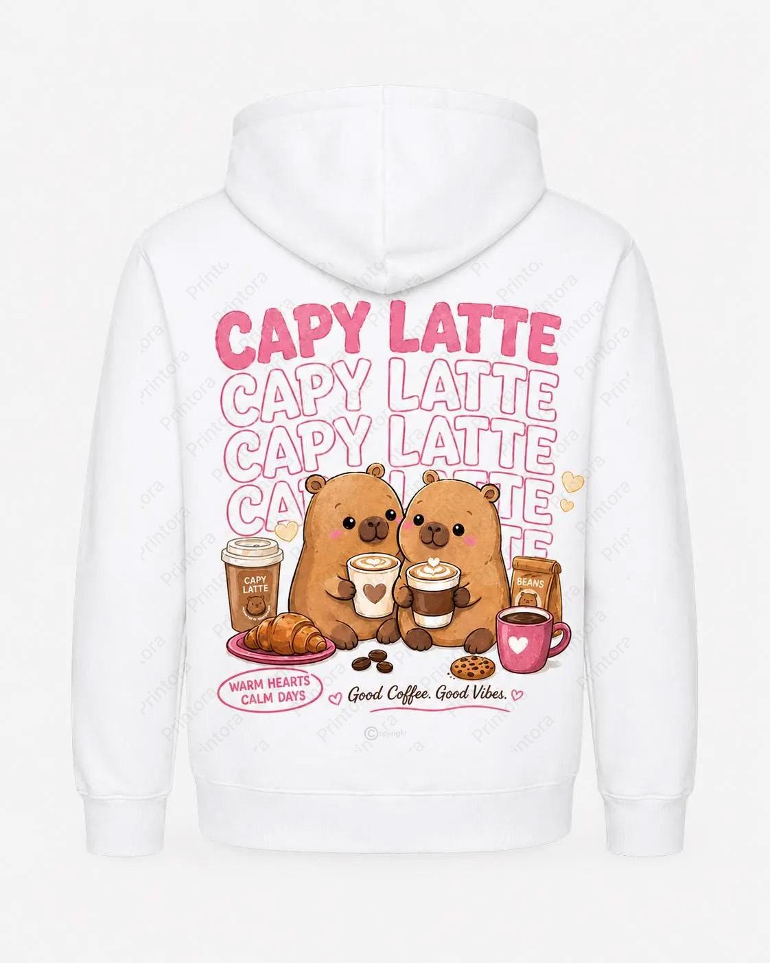 Capy Latte capybara hoodie gift mockup