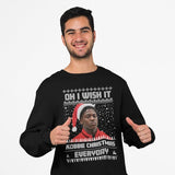 Kobbie Mainoo Christmas Jumper - "Oh I Wish It Could Kobbie Christmas Everyday" for Manchester Utd Fans - Sizes & Colors Available