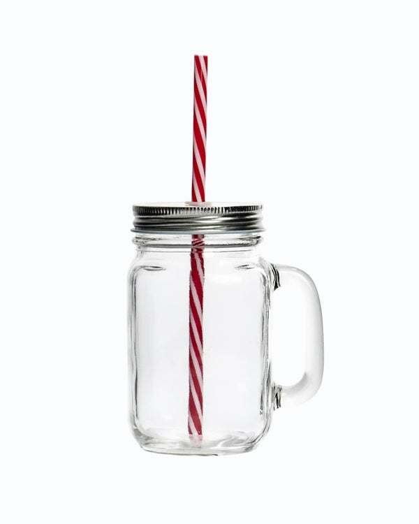 Too Cute for The Naughty List - Personalised UV DTF Printed 16 Oz Mason Jar