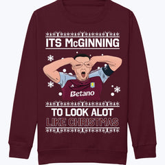 Kids John McGinn "It's McGinning to Look a Lot Like Christmas" Aston Villa Jumper