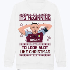 Kids John McGinn "It's McGinning to Look a Lot Like Christmas" Aston Villa Jumper