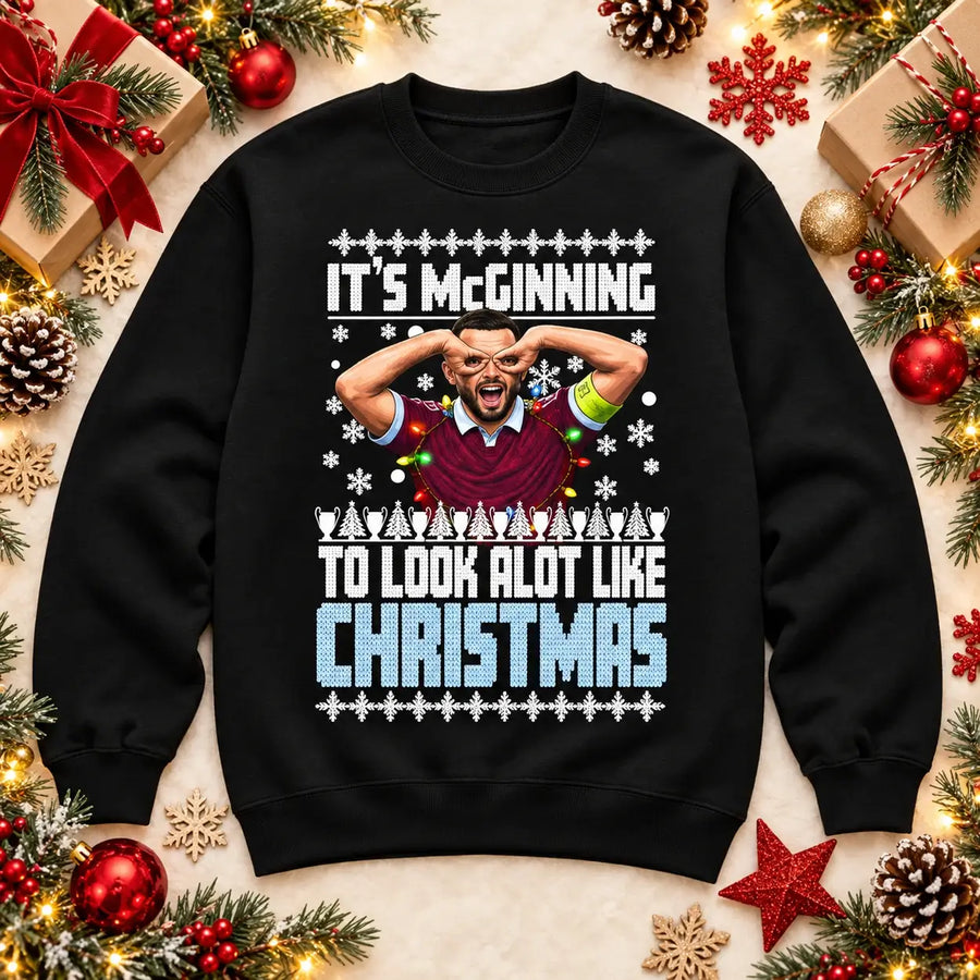It’s McGinning to Look a Lot Like Christmas John McGinn jumper mockup
