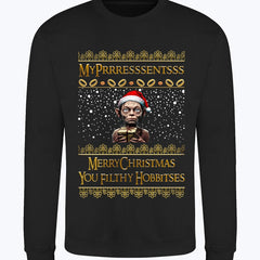 Gollum Christmas Jumper "My Presents" - Funny Lord of the Rings Festive Sweater