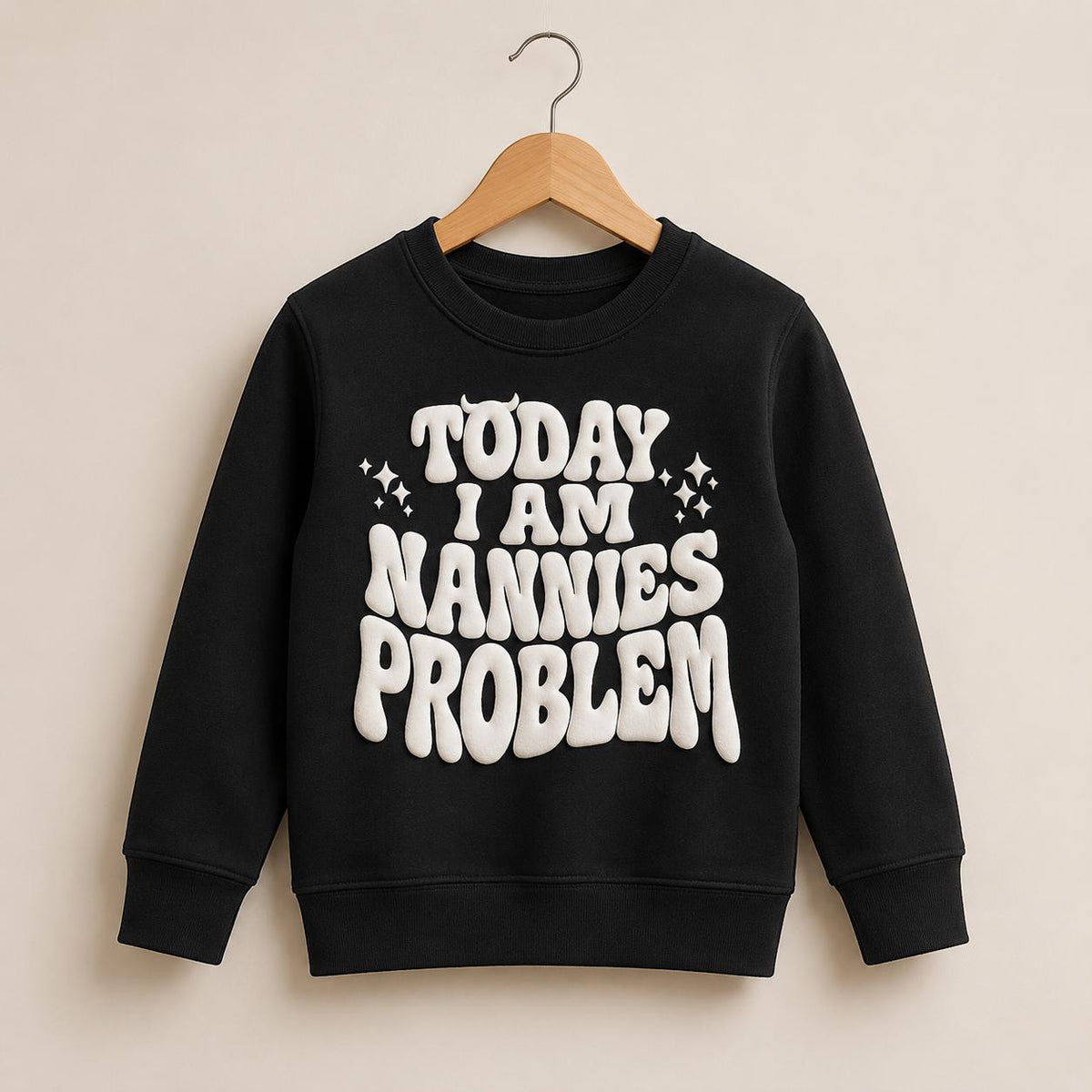 Nannies Problem jumper front and back placement guide