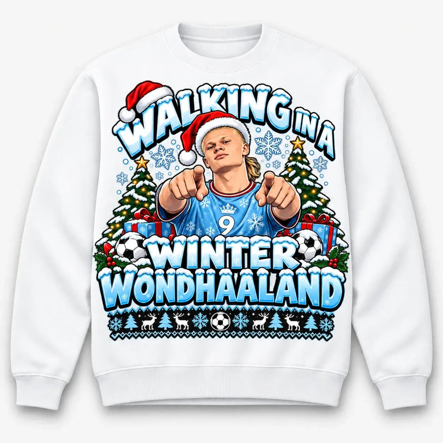White Walking in a Winter Wondhaaland Christmas jumper flat lay