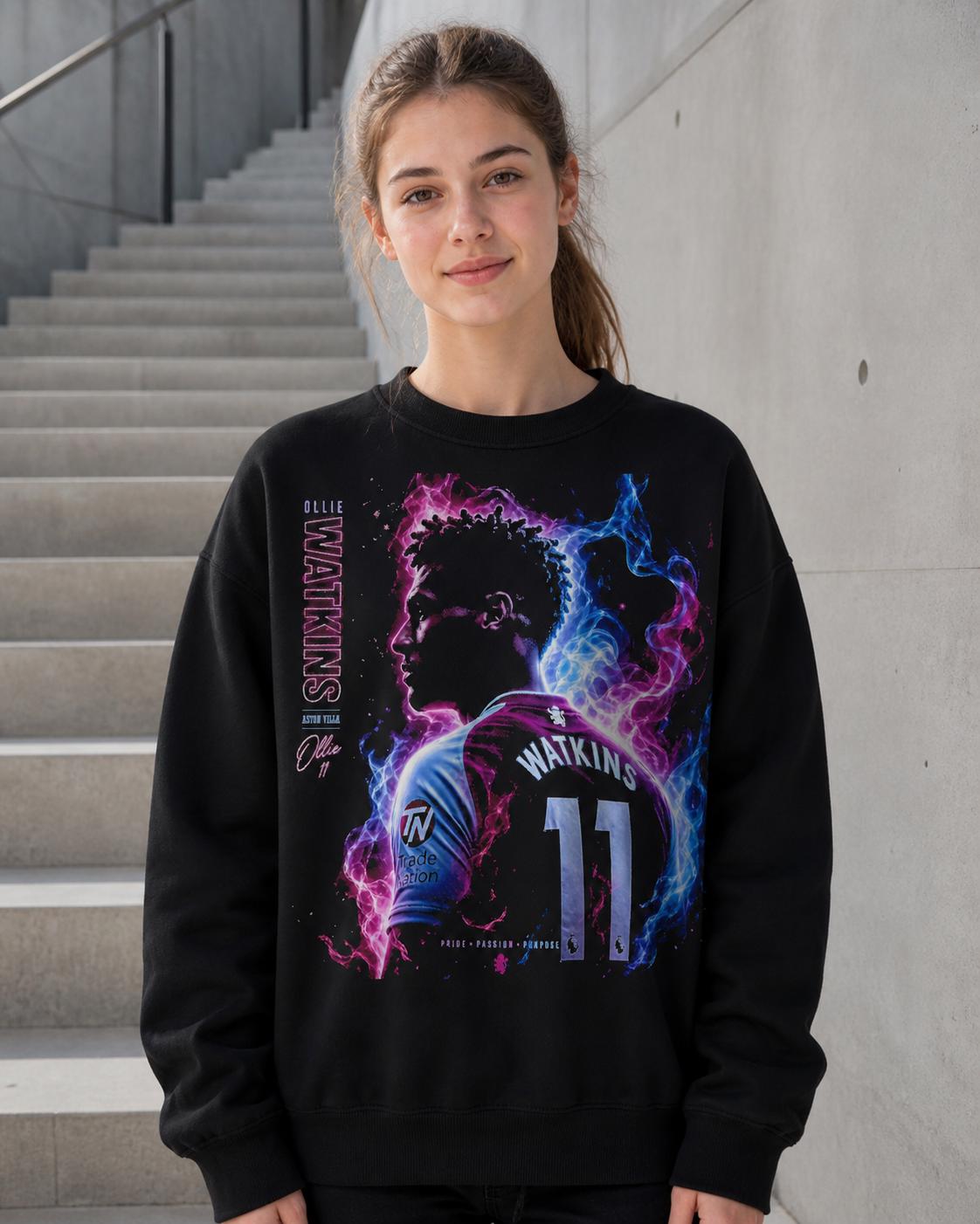 Ollie 11 Aston Villa inspired jumper mockup