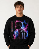 Black football fan sweatshirt with Ollie Watkins graphic