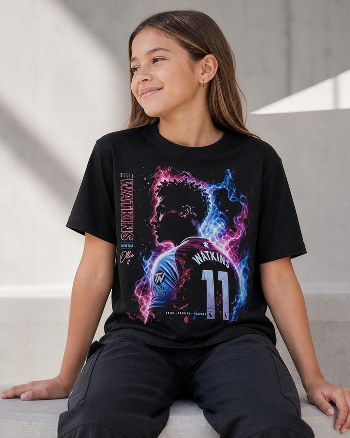 Ollie Watkins black T-shirt lifestyle image