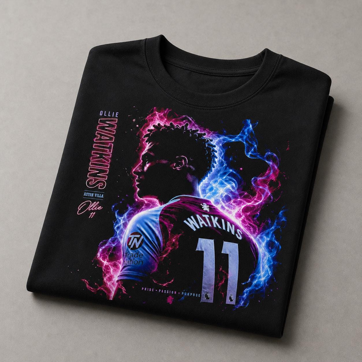Ollie Watkins T-shirt design and fit details