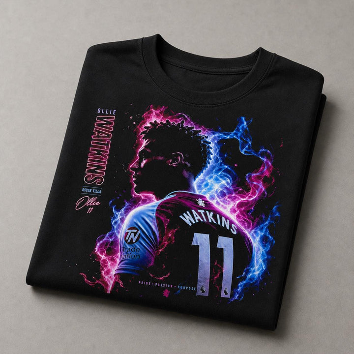 Ollie Watkins T-shirt design and fit details