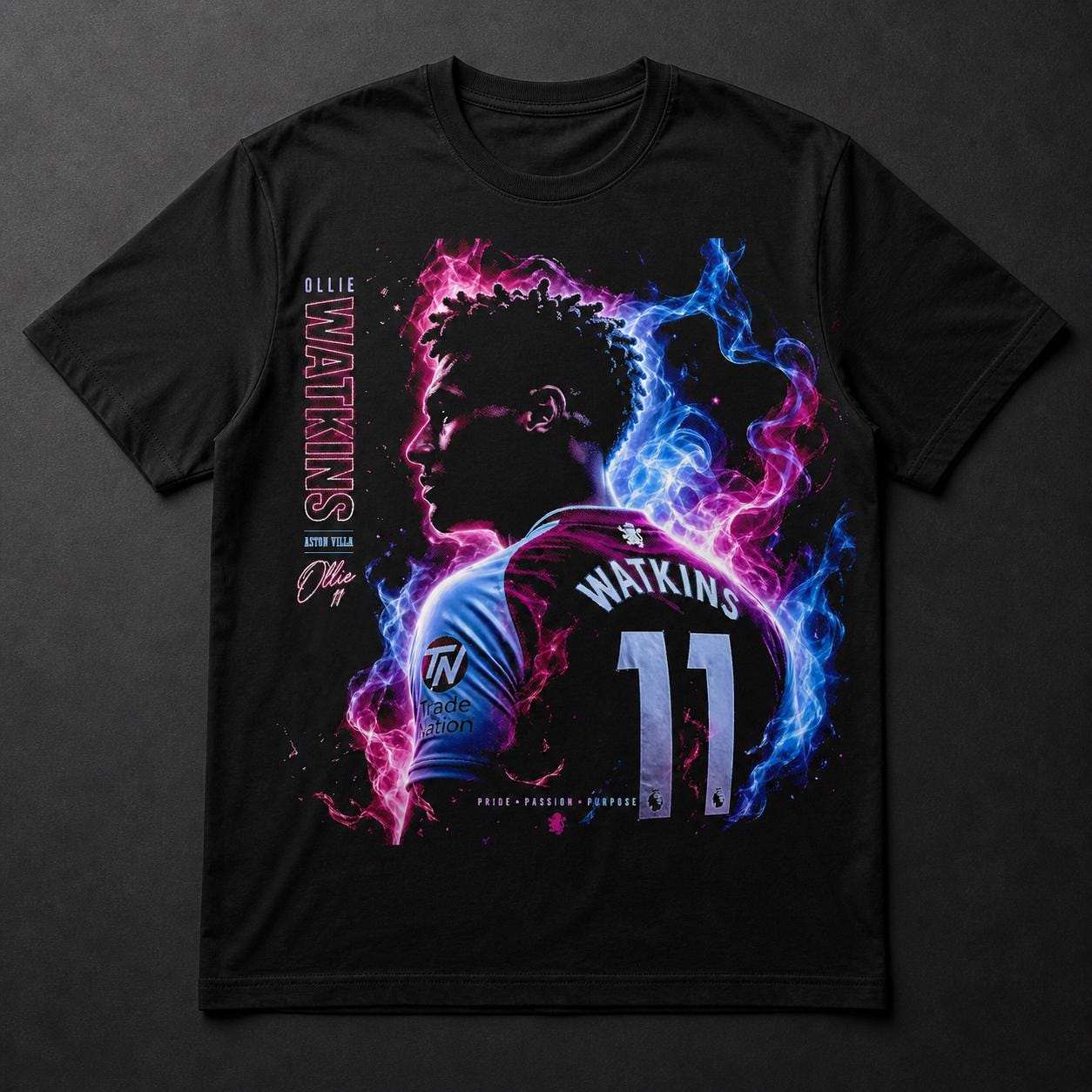 Ollie Watkins T-shirt kids and adult size guide