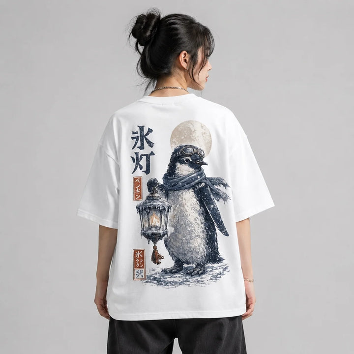 Penguin Ice Lantern Graphic T-Shirt