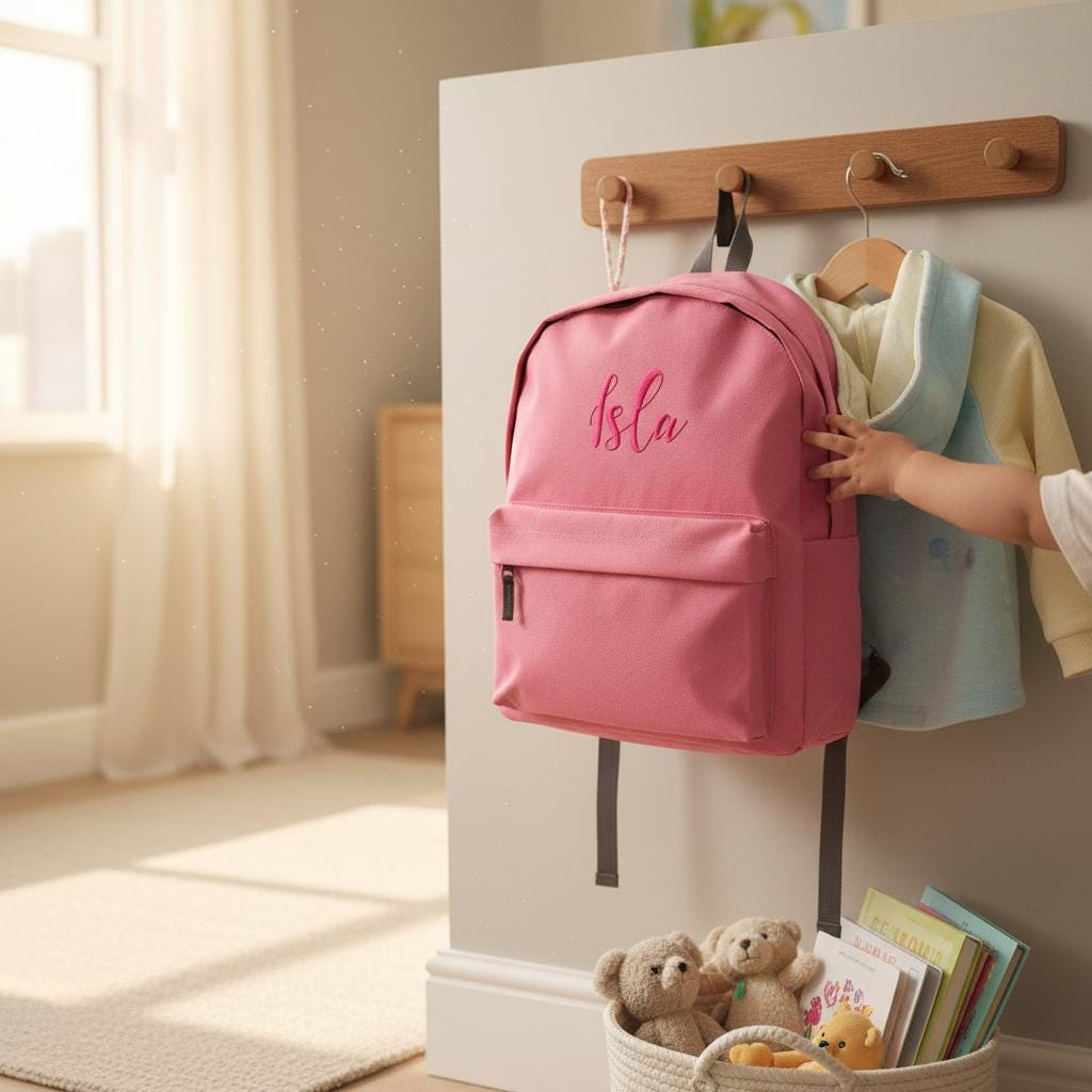Personalised kids backpack product information
