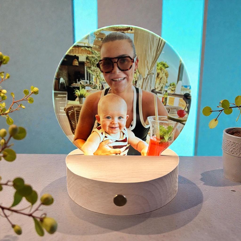 Personalised LED glass picture display gift