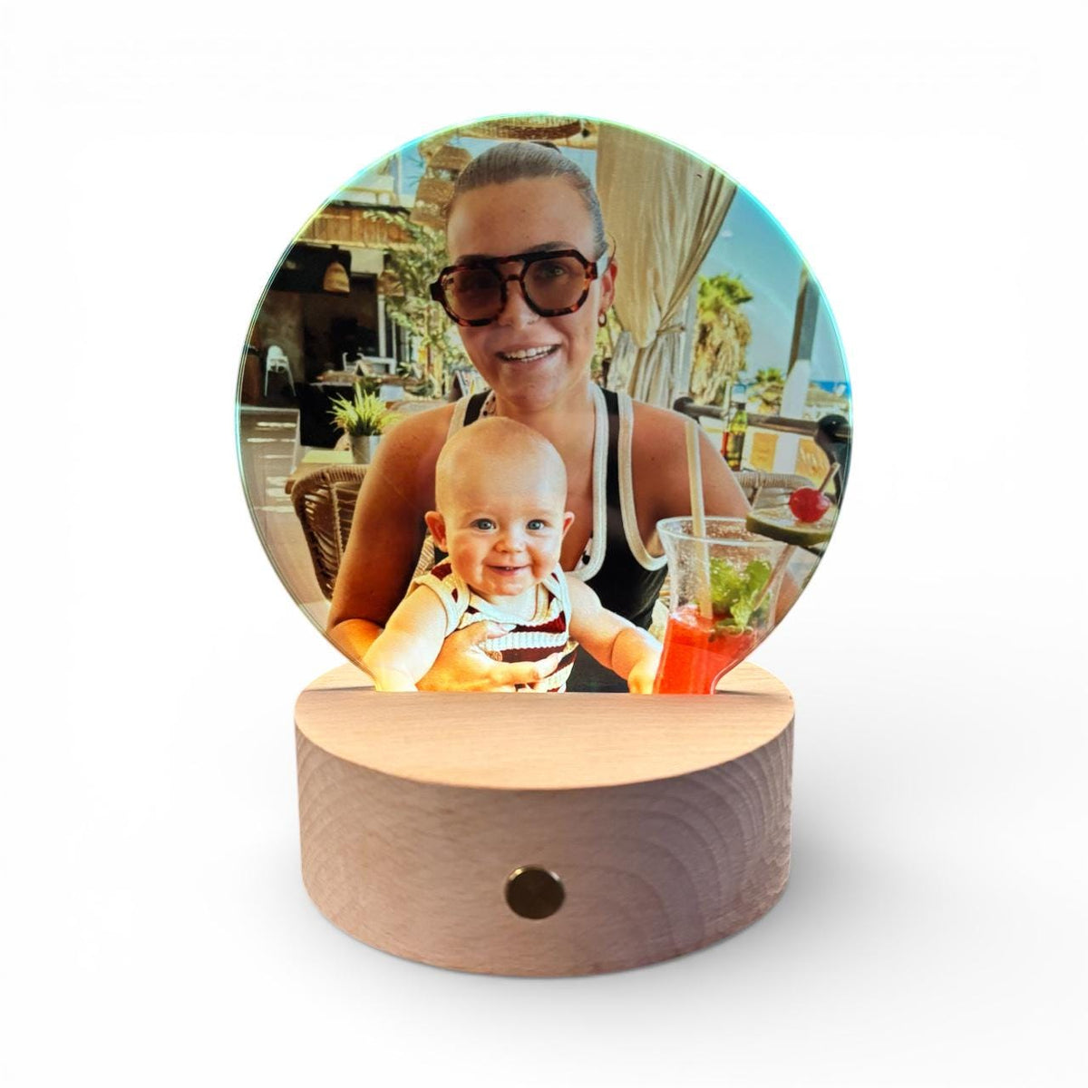Personalised LED photo gift for weddings and anniversaries