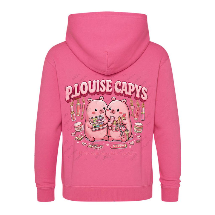 Capybara beauty hoodie lifestyle image