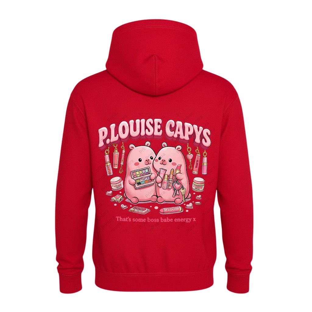Kids capybara hoodie colour options
