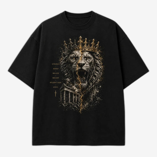 Crowned Lion Roman Empire Graphic T-Shirt