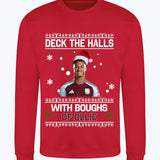 "Deck the Halls with Boughs of Ollie" Ollie Watkins Crew Neck Christmas Jumper