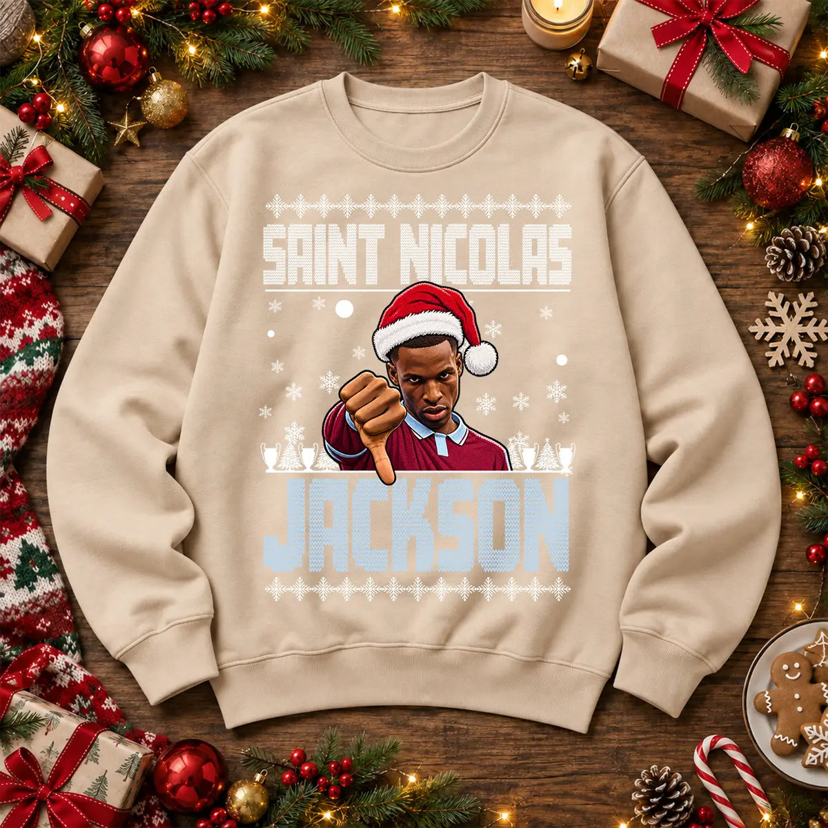 Stone Saint Nicolas Jackson Christmas sweatshirt