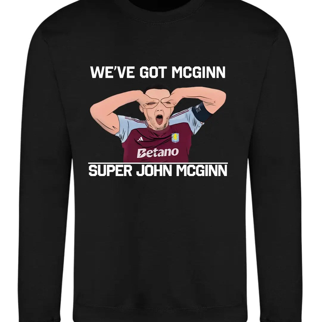 Black John McGinn Aston Villa-inspired jumper