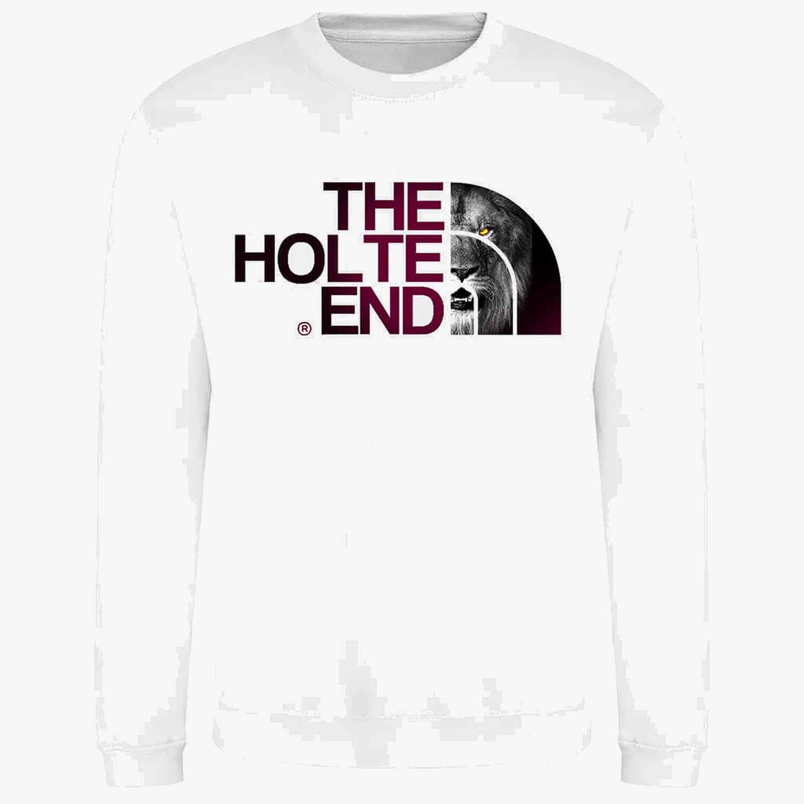 White jumper — Aston Villa "The Holte End" Jumper - Stylish Gift for Villa Fans with AVFC Lion Design