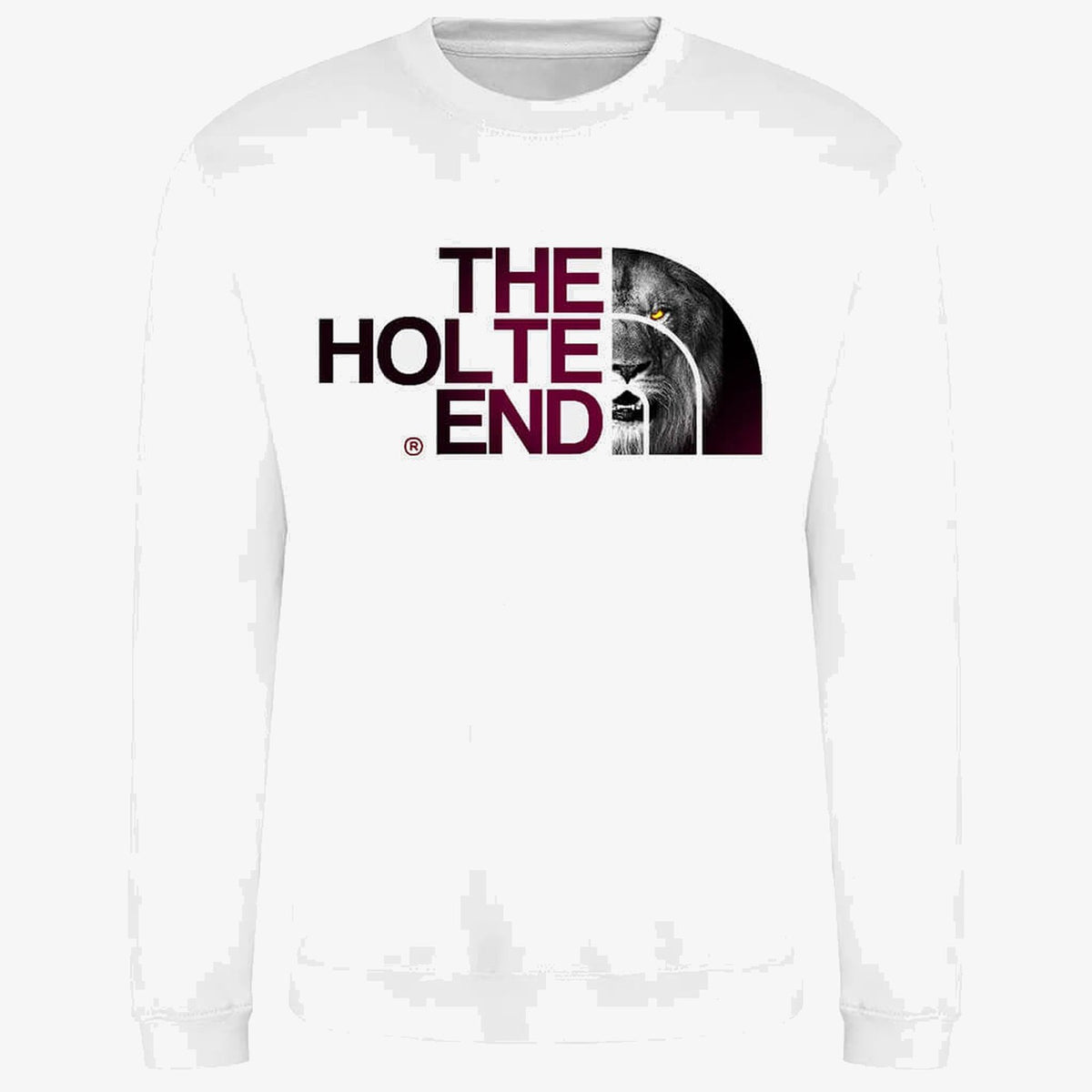 White jumper — Aston Villa "The Holte End" Jumper - Stylish Gift for Villa Fans with AVFC Lion Design