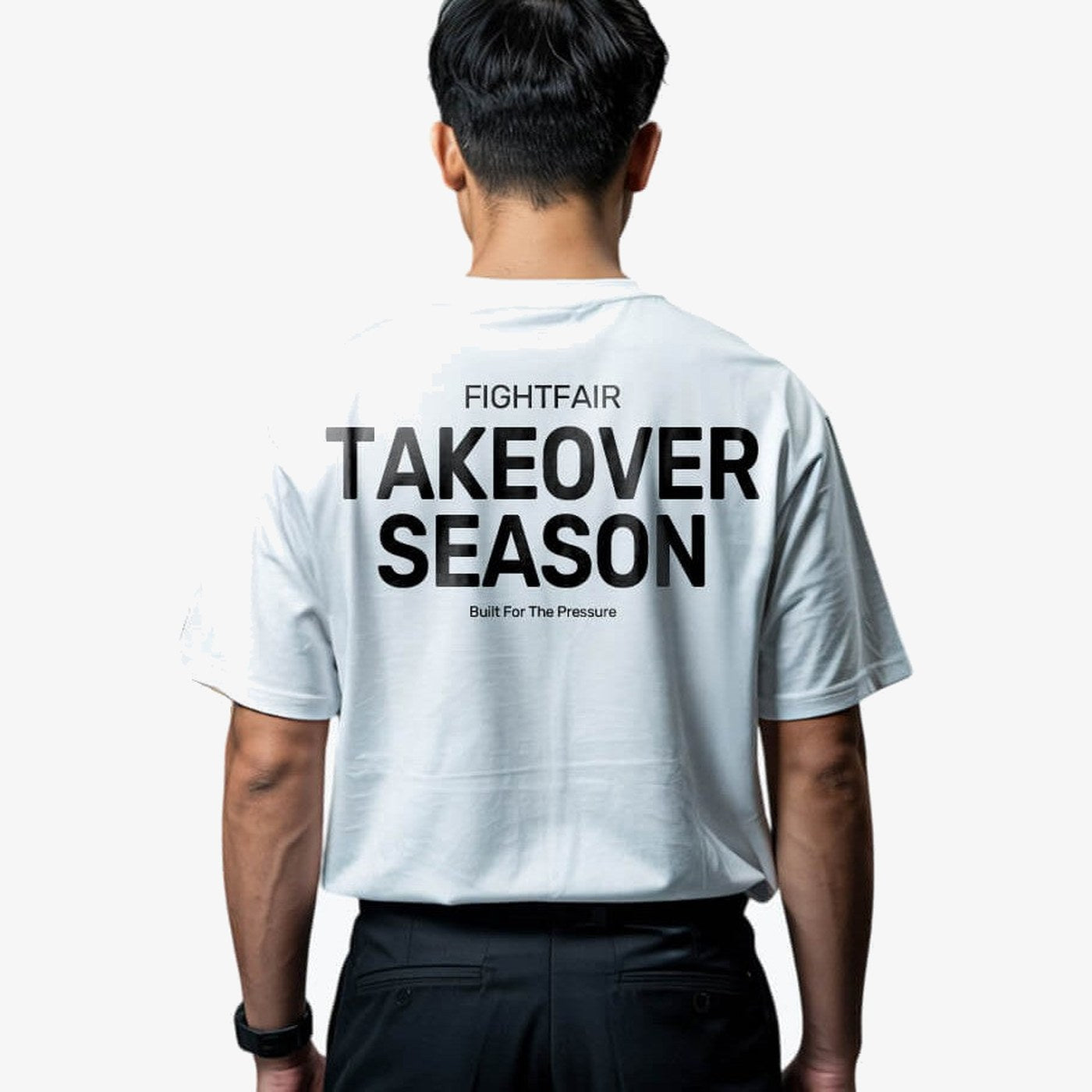 White tshirt — Fightfair Take Over Season Oversized T-Shirt
