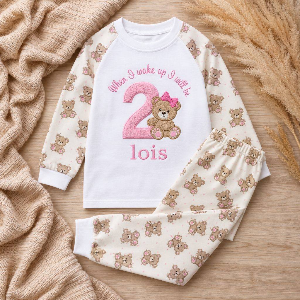 Birthday wake-up pyjamas